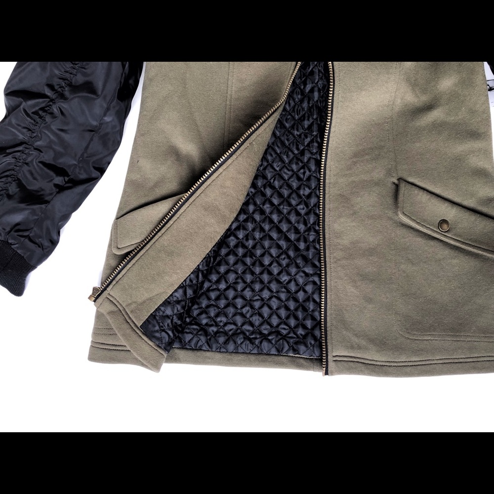 SALE🎉NWT Olive Green & Black Jacket - Picture 7 of 8